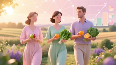 Alimentación saludable para mejorar tu calidad de vida, representada con armonía, equilibrio y bienestar visual.