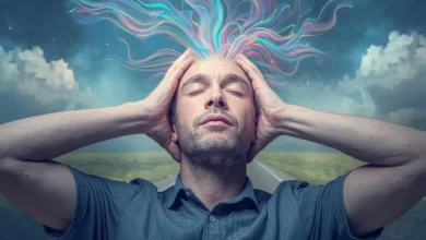 Persona relajada practicando técnicas mentales para reducir el estrés